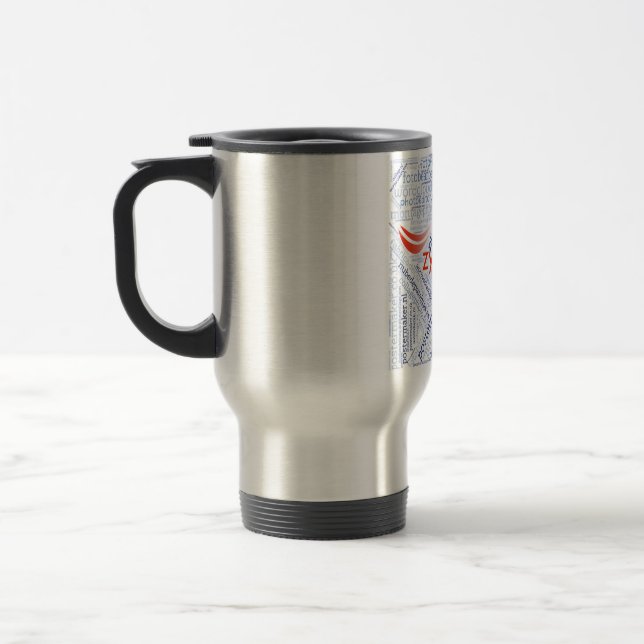Travel Mug (square) Reisebecher (Links)