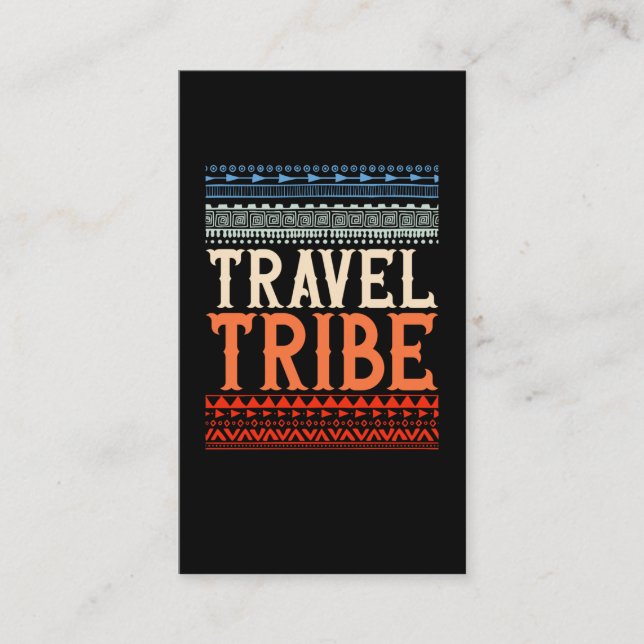 Travel Native American Art Tribe Explorer Visitenkarte (Vorderseite)