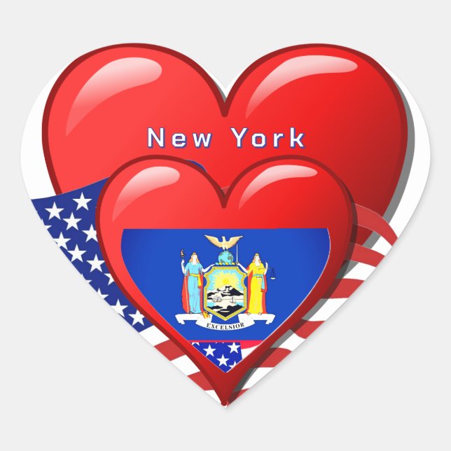 Travel New York Liebe Sticker (Vorderseite)