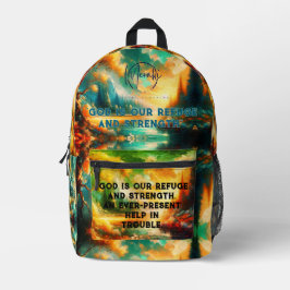 Travel Smart God ist unser Retuschierpaket Bedruckter Rucksack