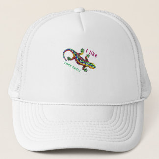 Travel T-Shirt I Love PARK GUELL. gift tee Truckerkappe