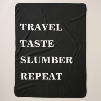 Travel Taste Slumber Wiederholung | Erstellen Sie  Sherpadecke