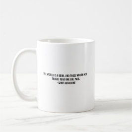 Travel the world typography kaffeetasse