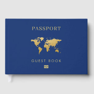 Travel Theme Einzigartig bearbeitbare Passport Fot Gästebuch