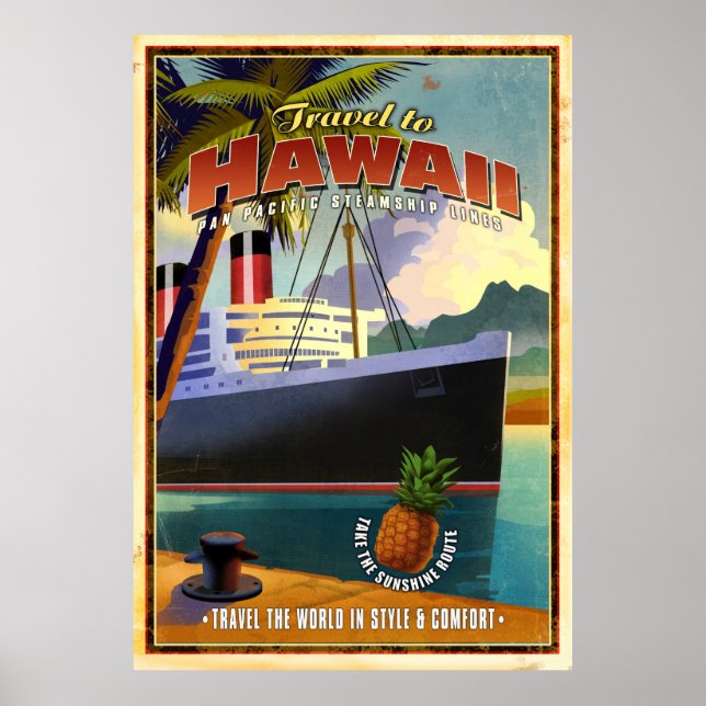 Travel to Hawaii Poster (Vorne)