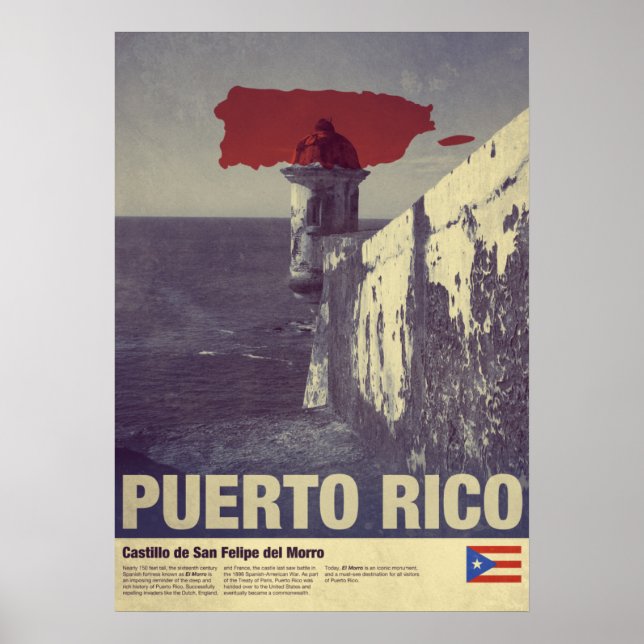 Travel to Puerto Rico: El Morro Poster (Vorne)