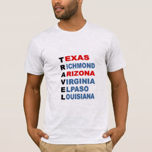 TRAVEL USA T-Shirt Jersey Gris