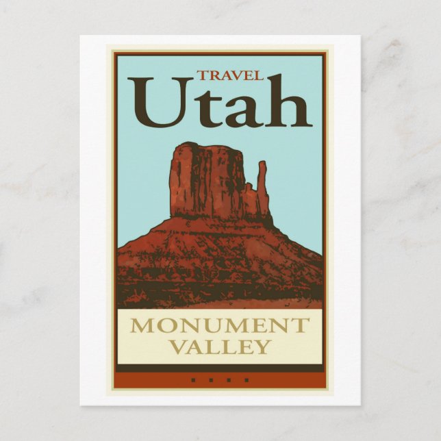 Travel Utah Postkarte (Vorderseite)