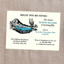 Travel Vintage Car Wüste 50. Geburtstagsparty