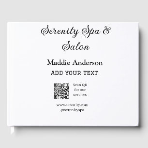 Travel Wellness-Center Salon Scan QR für Dienste W Gästebuch