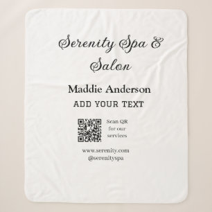 Travel Wellness-Center Salon Scan QR für Dienste W Sherpadecke