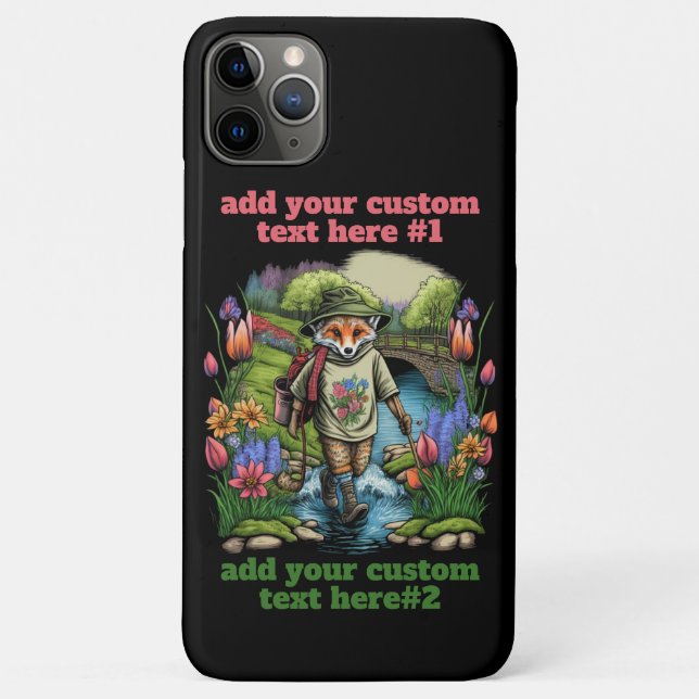 Traveller Fox Wildblume Cotattcore Floral Custom Case-Mate iPhone Hülle (Rückseite)