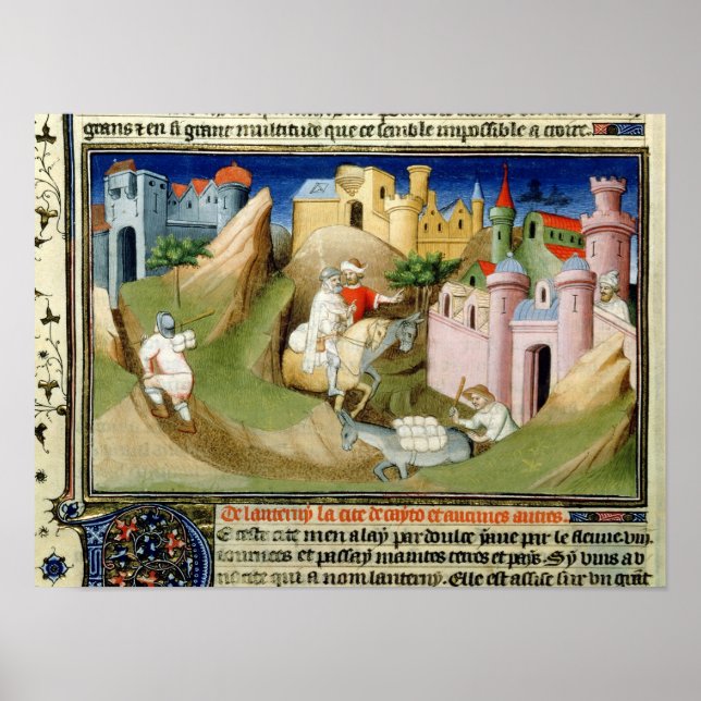 Travellers outside Peking with Odorico Poster (Vorne)
