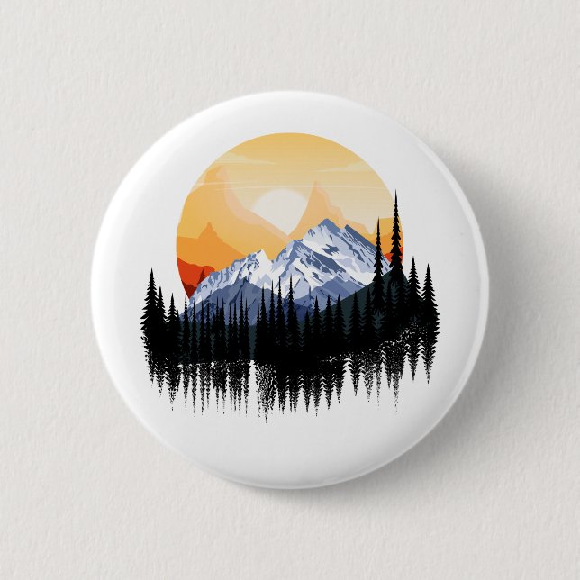 Travelling in mountains graphic button (Vorderseite)