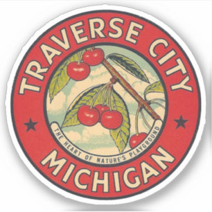 Traverse City, Michigan - Aufkleber