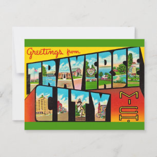 Traverse City Michigan Gruß Postkarte