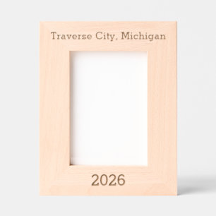 Traverse City Michigan - Laser Gravur Rahmen