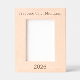 Traverse City Michigan - Laser Gravur Rahmen