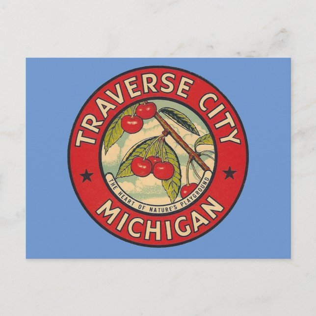 Traverse City, Michigan - Postkarte (Vorderseite)