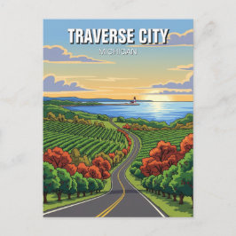 Traverse City Michigan Reise Postkarte