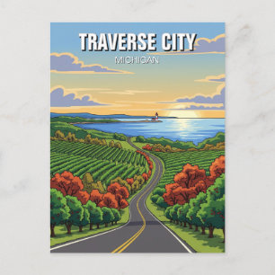 Traverse City Michigan Reise Postkarte