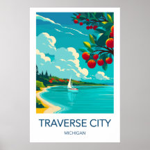 Traverse City Reiseplakat