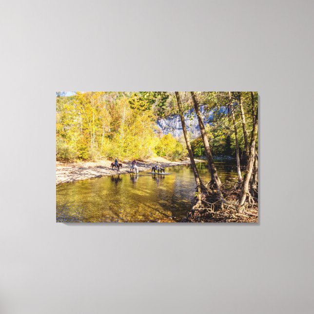 Traverser La Toile De La Rivière Buffalo (Recto)