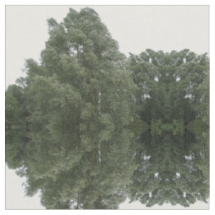 Traverser le tissu à motifs de forêt verte