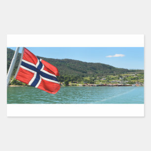 Traversier de voiture en Norvège autocollant recta