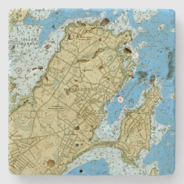 Travertin Stein Untersetzer Set 4