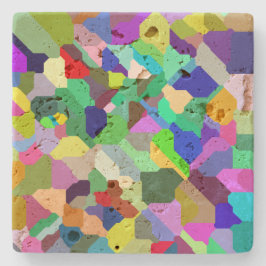 Travertin-Untersetzer mit Tilgschicht Steinuntersetzer