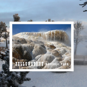 Travertinterrassen Mammoth Hot Springs Postkarte
