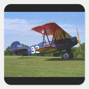 Travil Luft, 3000, 1928, Blakesburg_Classic Quadratischer Aufkleber