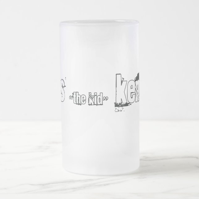 travis (das Kind) Kennedy-Tasse Mattglas Bierglas (Mittel)