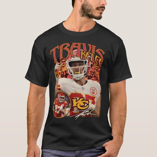 Travis Kelce | American Football Bootleg T-Shirt (Vorderseite)