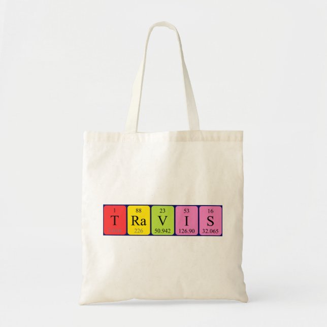 Travis Periodenname Totbeutel Tragetasche (Vorne)