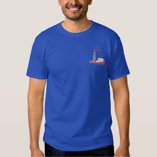 Trawler Besticktes T-Shirt