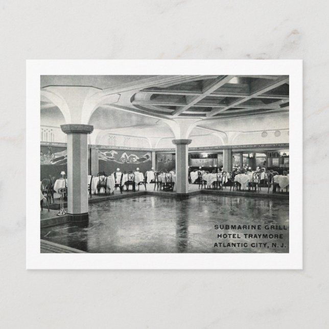 Traymore Hotel, Atlantic City, NJ Vintag Postkarte (Vorderseite)