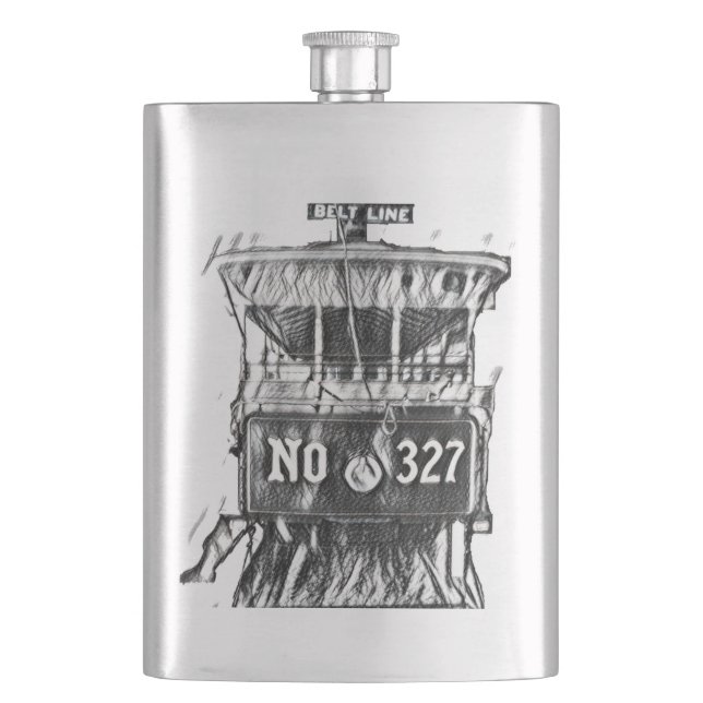 TRC Sketch Classic Flask Flachmann (Vorderseite)