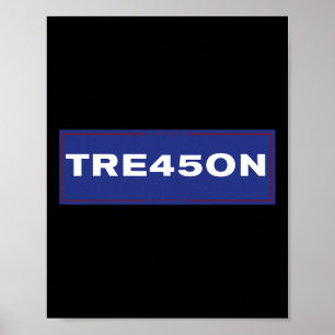 Tre45on Anti-Trump-Protest-T-Shirt Poster