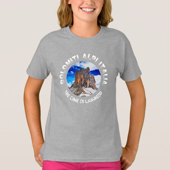 Tre Cime di Lavaredo. Dolomiti. Italien. T-Shirt (Vorderseite)