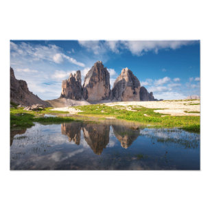 Tre Cime di Lavaredo/Drei Zinnen Dolomitenberg Fotodruck