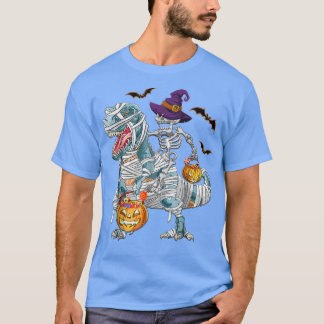 tre dinosaurier kostüm Skelett Riding Mummy Dinosa T-Shirt