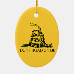 Tread on Me Gadsden Flag Historisches Militär Keramikornament