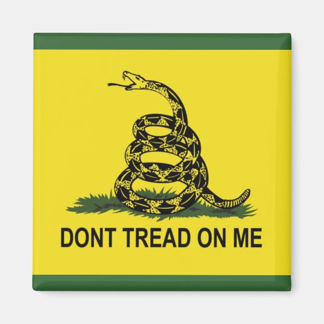 Tread on Me Gadsden Flag Magnet (Vorne)