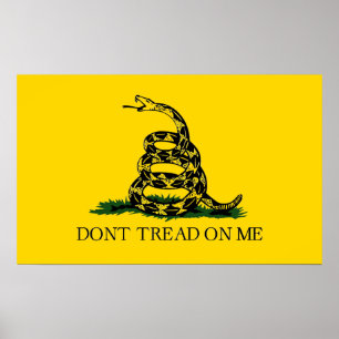 Tread on me - Gadsden Flag Poster