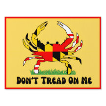 Tread on Me - MD Crab - Yard Sign