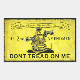 Tread on Me Rechteckiger Aufkleber