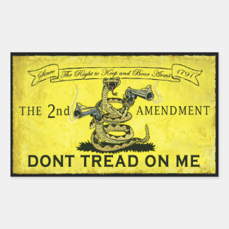 Tread on Me Rechteckiger Aufkleber