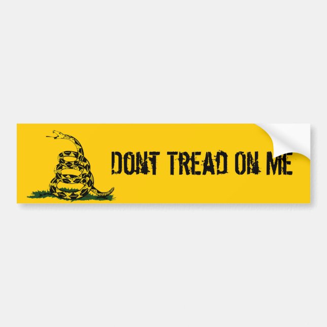 Tread on MeGadsden-Autoaufkleber nicht betreten Autoaufkleber (Vorne)